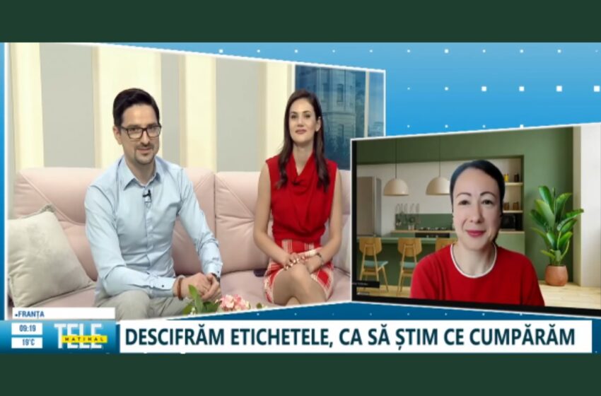 La TVR Moldova: Produse bio/eco – ce trebuie să știi când vrei să le cumperi