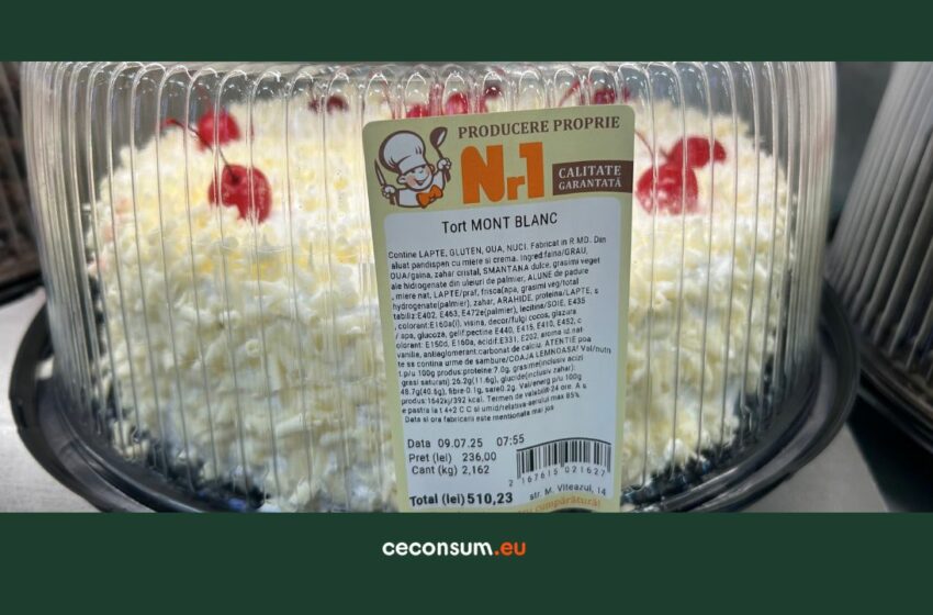Tortul „Mont Blanc”, desert festiv cu etichetă îngrijorătoare