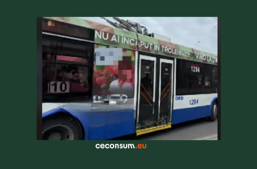  Publicitate „toxică” pe troleibuze din Chișinău: când marketingul devine problematic din perspectiva sănătății publice și a protecției consumatorilor