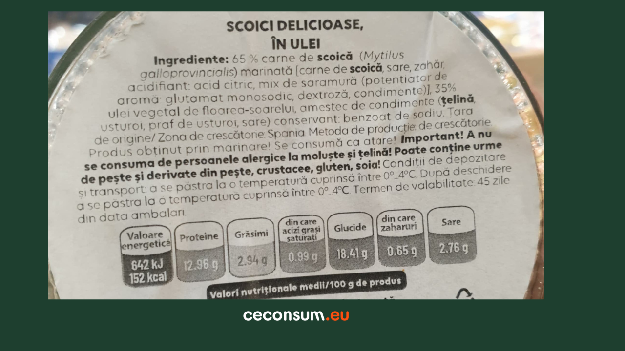 scoici in ulei