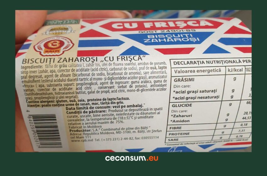  „Cu frișcă” sau doar cu aromă de frișcă? Un exemplu de aliment ultraprocesat care poate induce în eroare consumatorii
