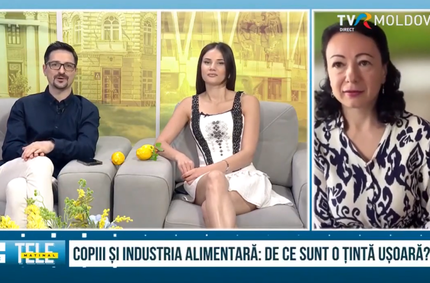  La TVR Moldova: Copiii, victime ale tacticilor de marketing agresiv folosite de industria alimentară